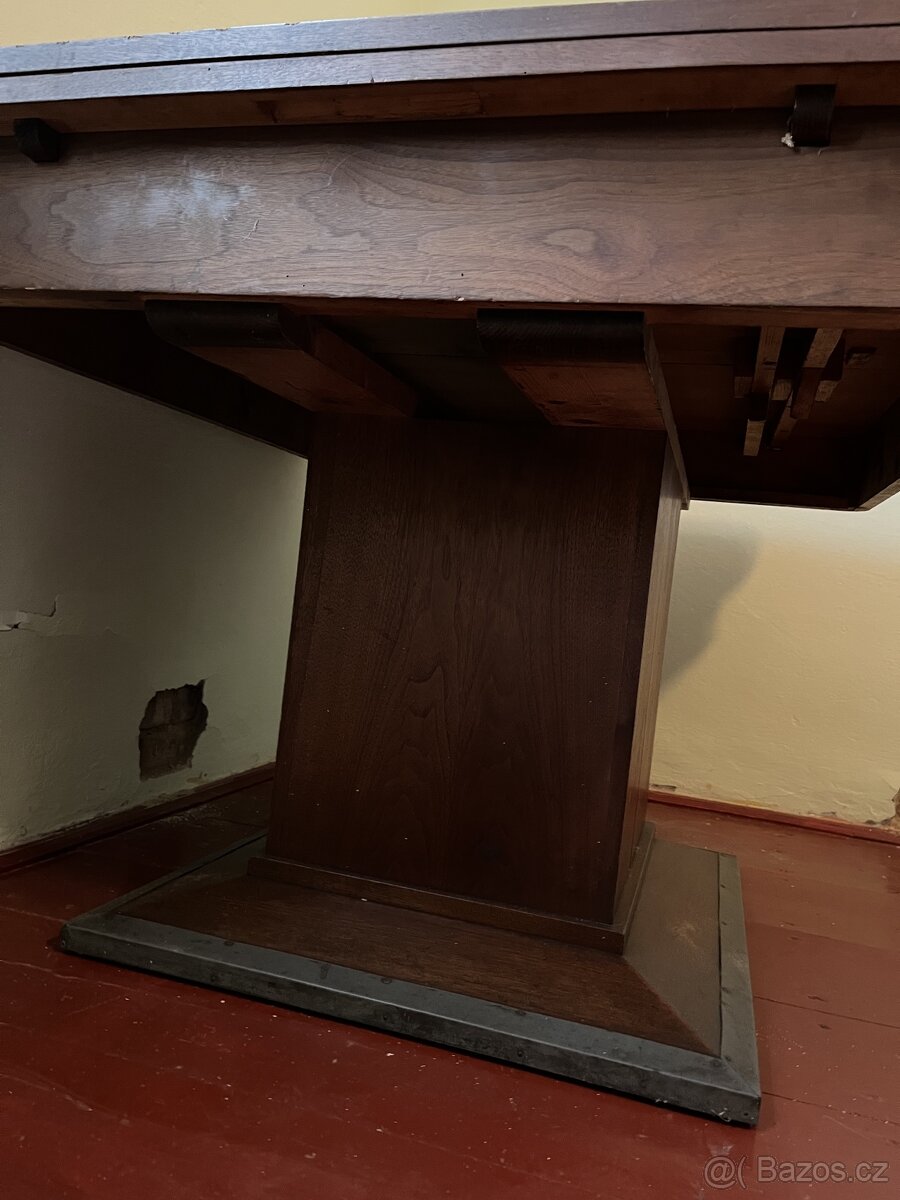 Starožitný jídelní stůl z masivu - 3