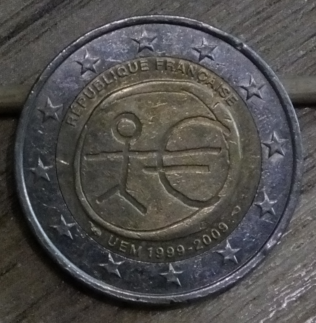 2 Euro -1999-2009 UEM Francaise Union Europeenne x20 - 3