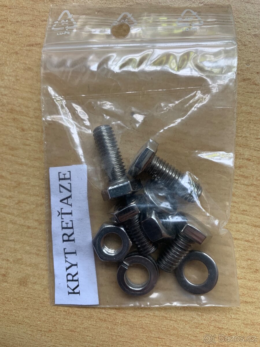 Jawa 550 - Set leštěných nerezových šroubků - 3