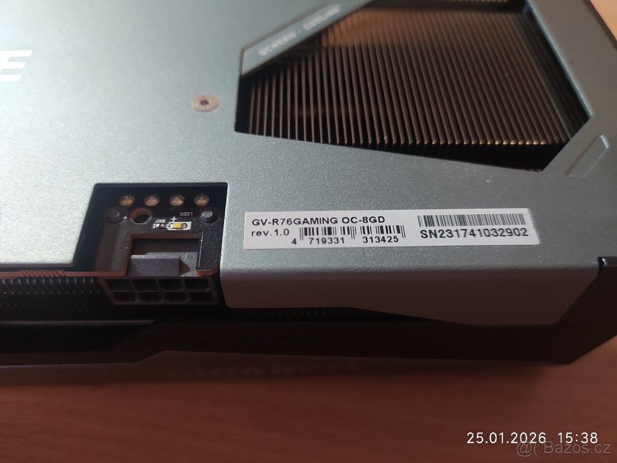 GPU Grafická karta Gigabyte RX 7600 8GB - 3