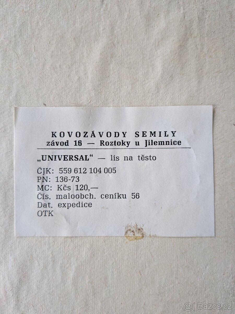 Retro lis na těsto - 3