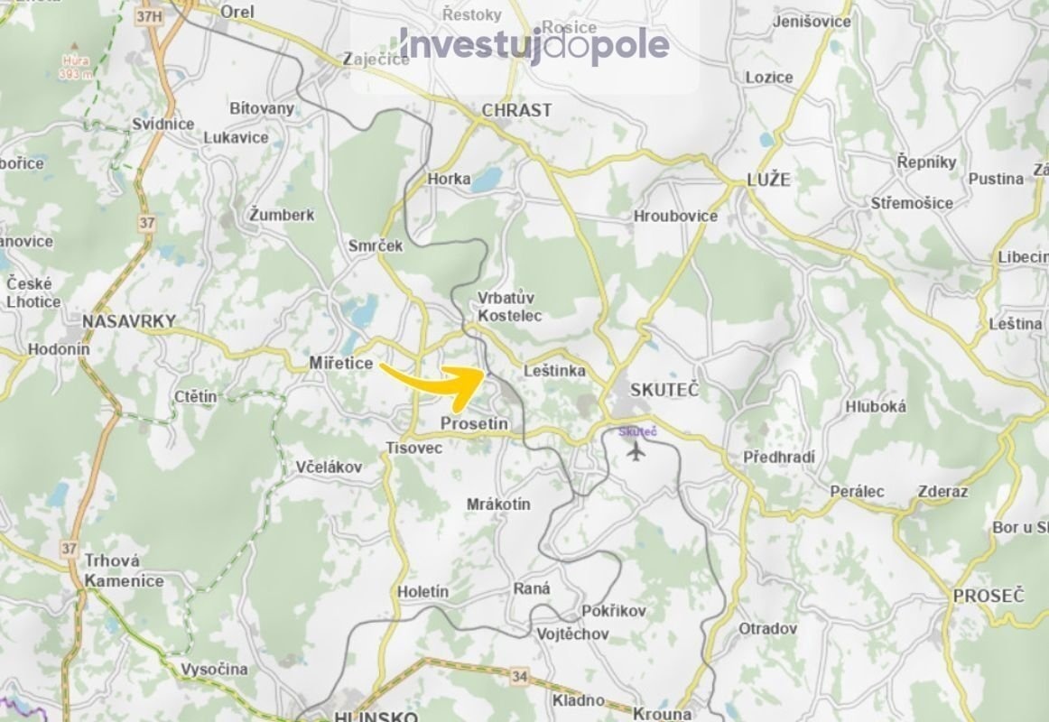 Prodej pole 2 533 m², Vrbatův Kostelec - Cejřov - 3