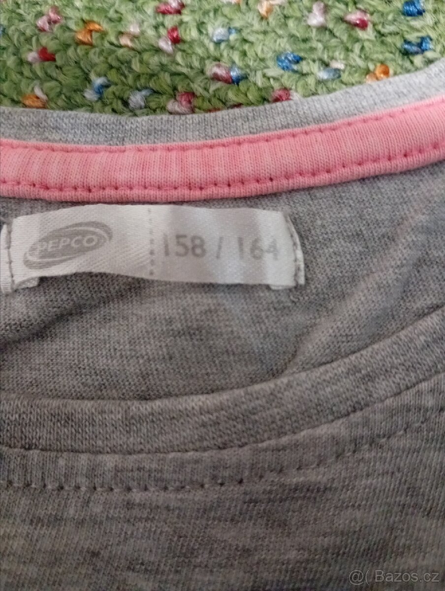 Šedé dívčí tričko - 3