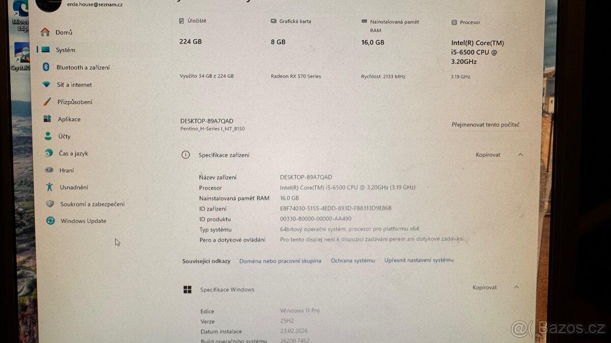 🔥 HERNÍ PC – RX 570 8GB / i5 / 16GB RAM / SSD + HDD / ARGB 🔥 - 3