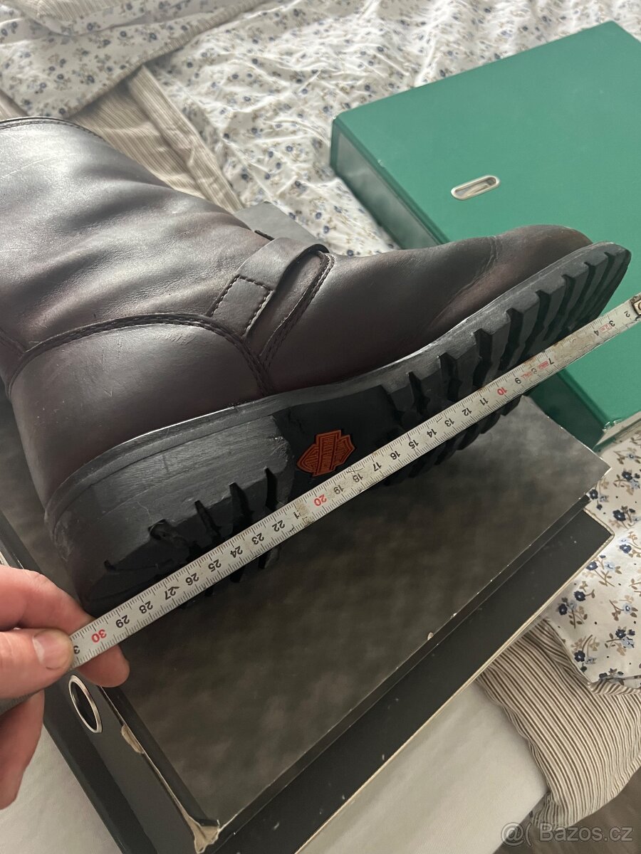 Kožené boty Harley Davidson - 3