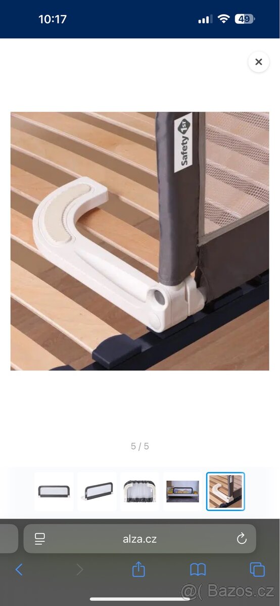 SAFETY 1st zábrana na postel cestovní, Dark Grey - 3