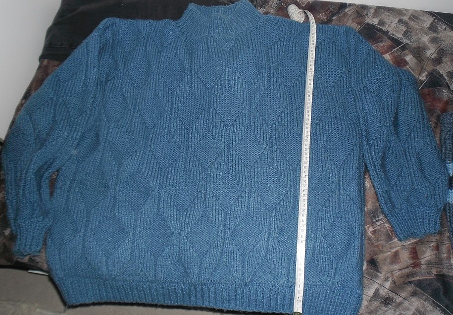 Prodám: pánský teplý modrý svetr, málo nošený za 550 Kč - 3