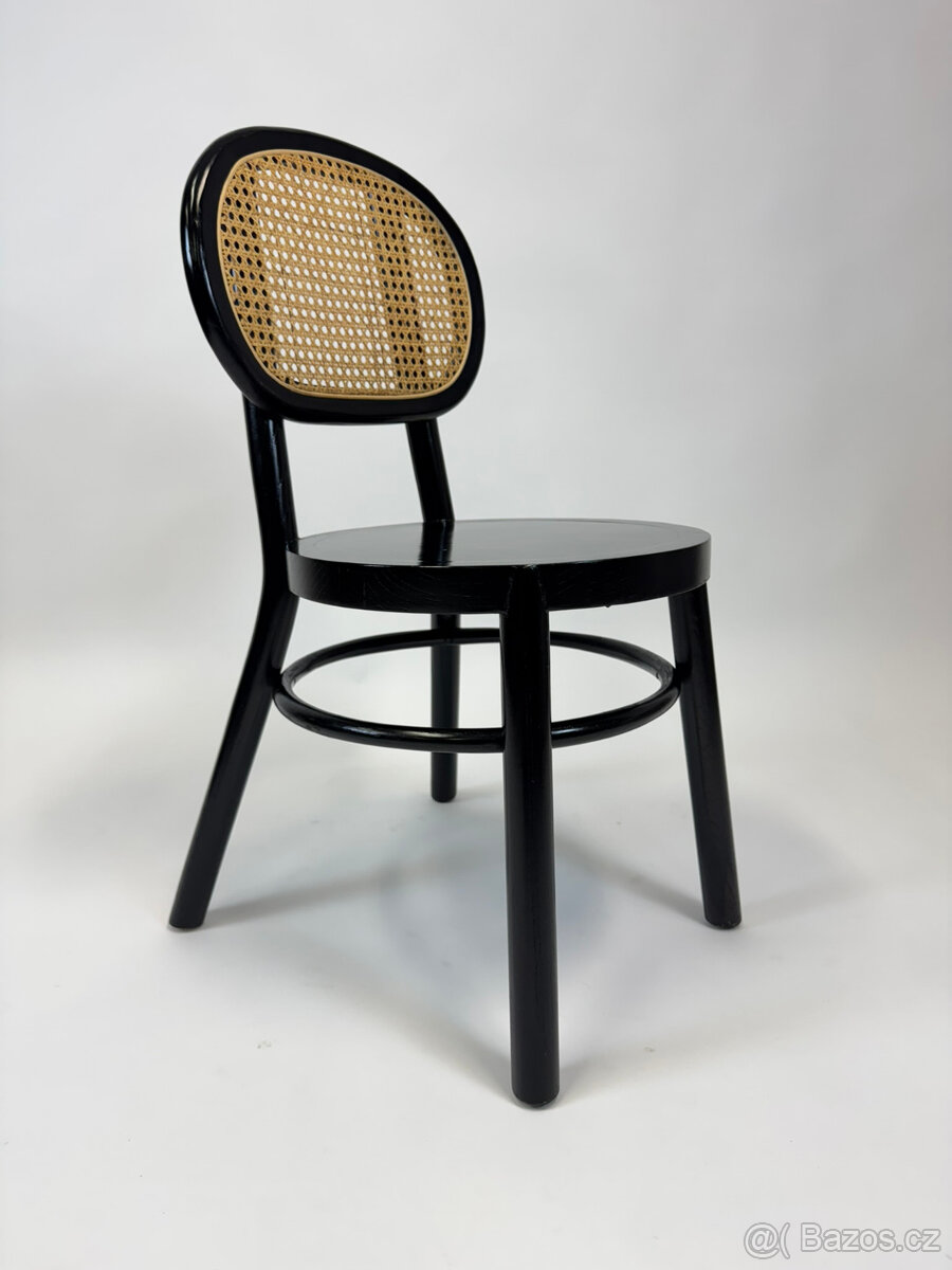 21x zánovní židle s ratanovým opěradlem - masivní dřevo - 3