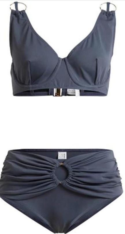 Šedé dvoudílné plavky v.38/75C - 3