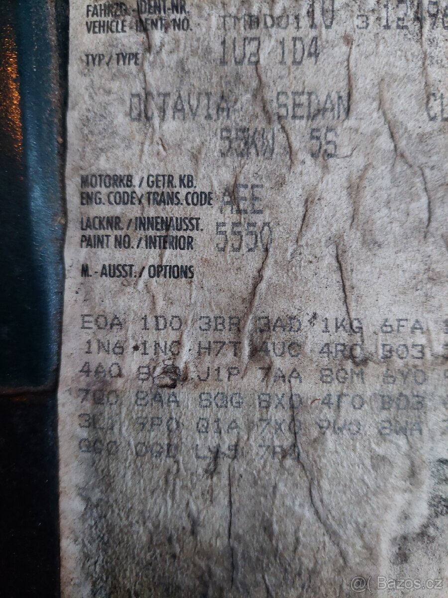 Škoda Octavia 1 přední blatníky - 3