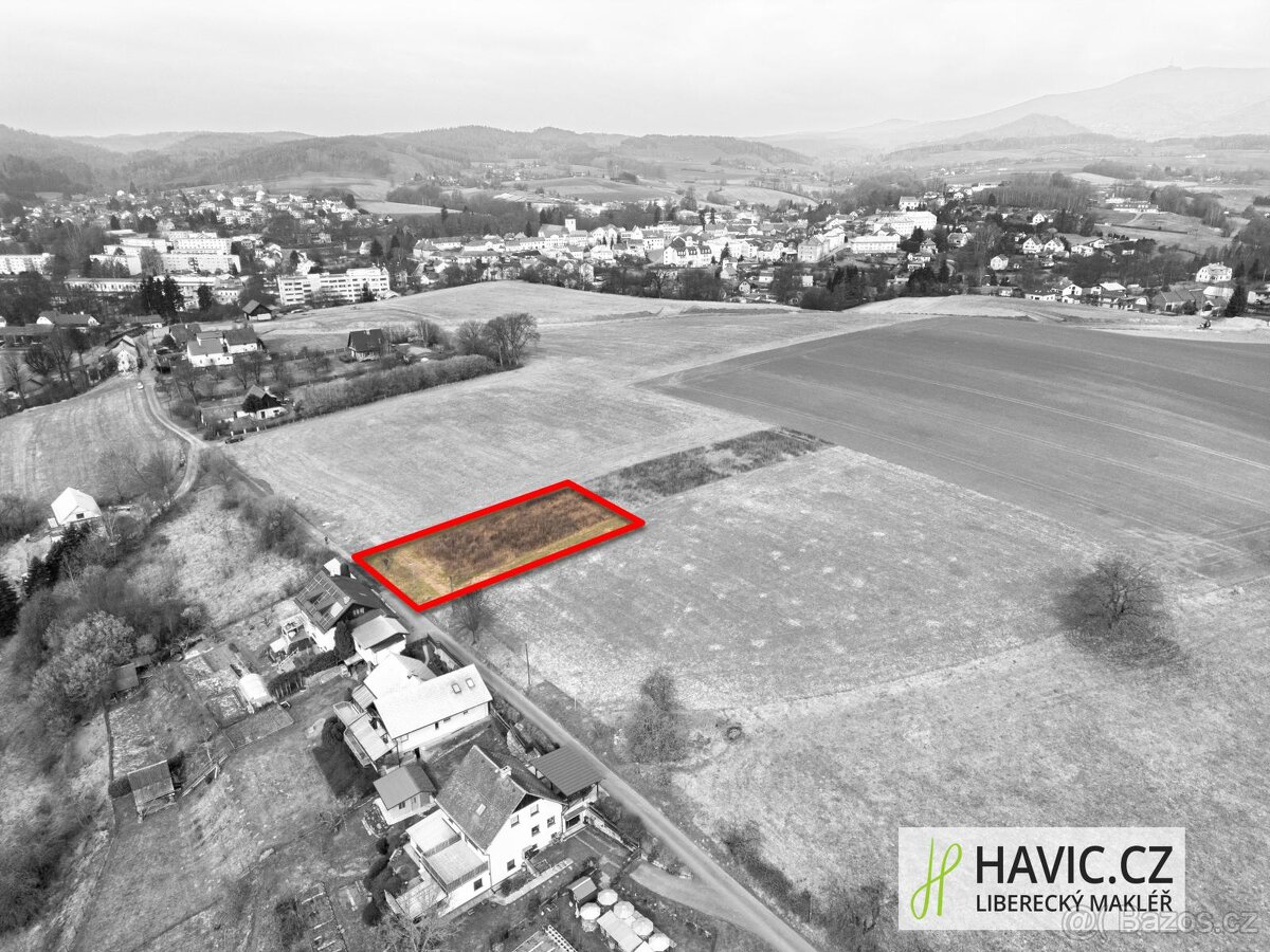 Prodej zastavitelného pozemku 1.180 m² , Český Dub, Na Zhůrá - Widok 3
