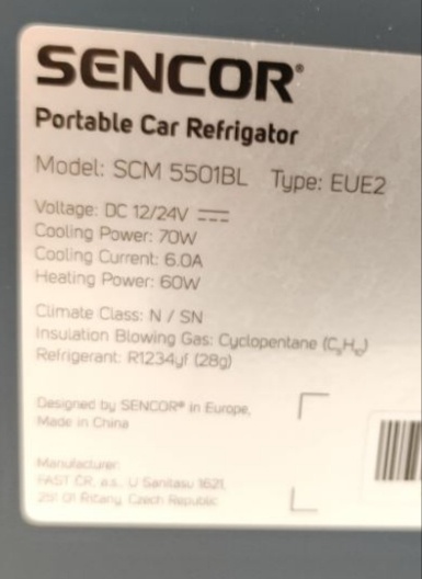 Prodám mobilní kompresorou autochladničku SENCOR - 3
