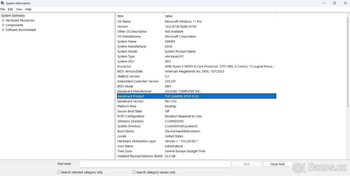 Herní PC – Ryzen 5 5600X / RTX 4060 / 32 GB RAM / 1TB NVMe - 3