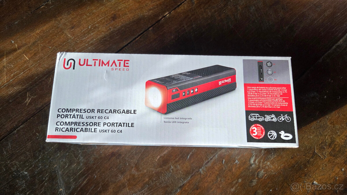 ULTIMATE SPEED® Přenosný aku kompresor USKT 60 C4 - nový - 3