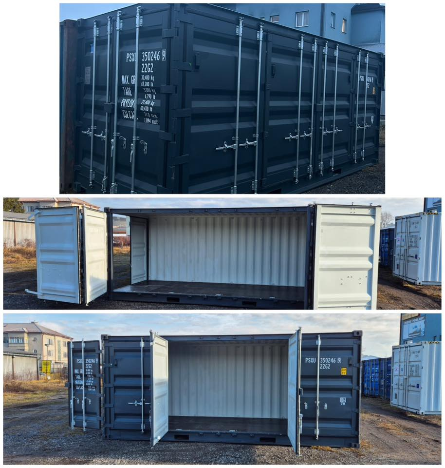 Lodní kontejner 5 dverák - ZANOVNY antracit 7016 - 3