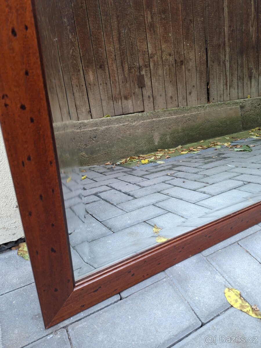 Zrcadlo v dřevěném rámu 70x90cm - 3