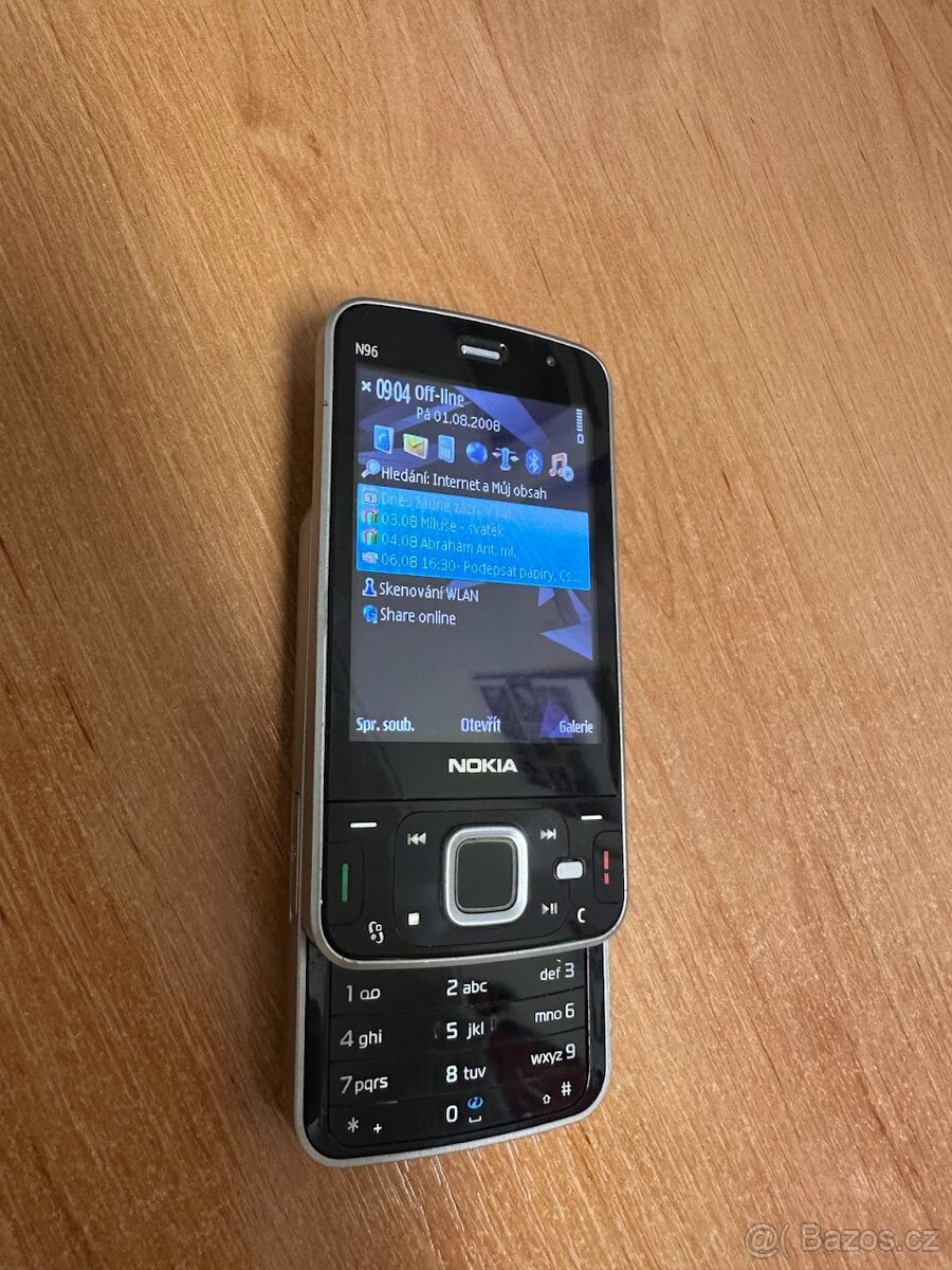 NOKIA N96 v perfektním stavu, originální baterie a nabíječka - 3