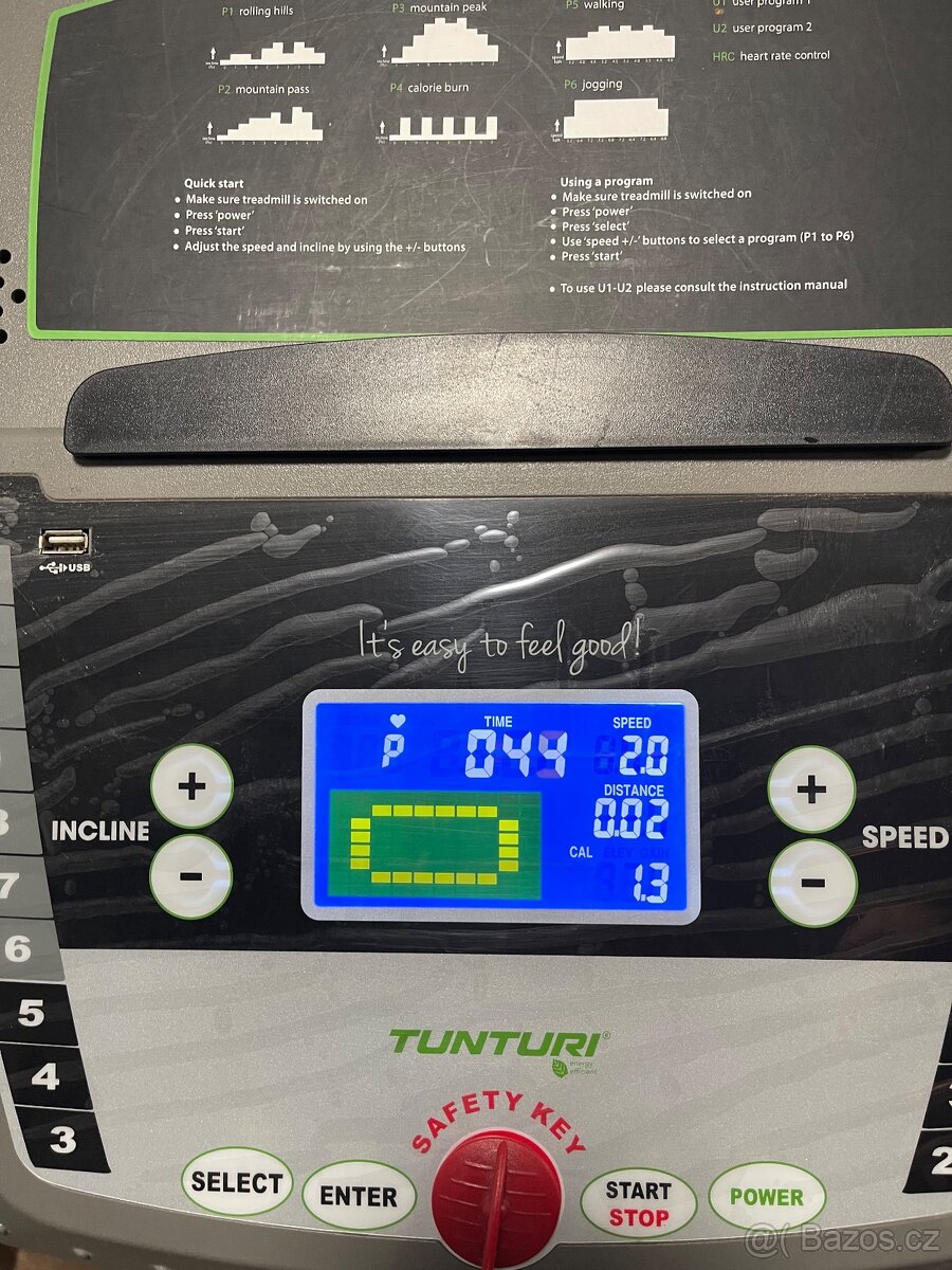 Běhací pás, trenažer TUNTURI PURE RUN 1.1 - 3