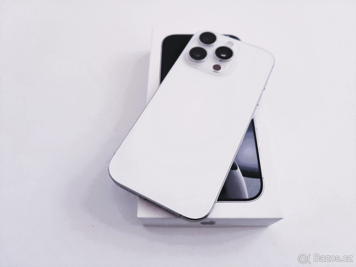 apple iphone 16 PRO 256gb White Titanium / Batéria 93% - 3