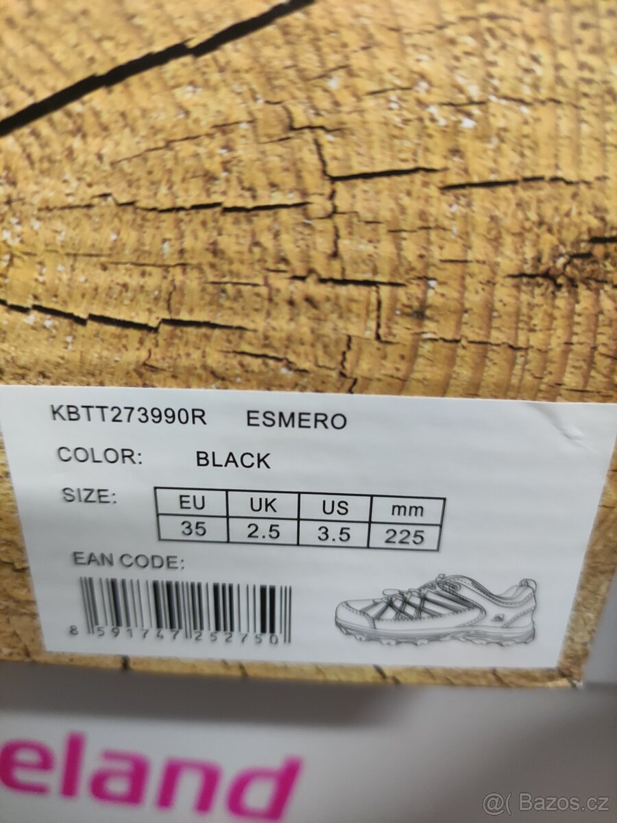 Loap dívčí černo růžové na suchý zip 35 nove - 3