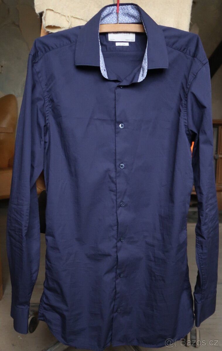 Luxusní košile Anthony's London 41 Long Extra Slim PC 2.600 - 3