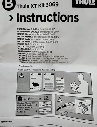 Střešní nosič Thule WingBar - Mazda, Ford - 3