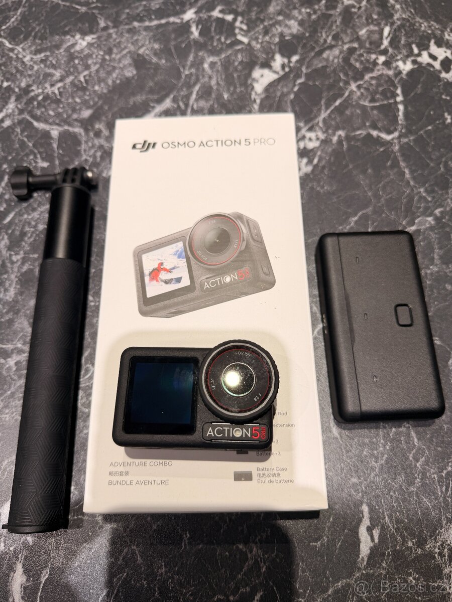 DJI Osmo Action 5 Pro Adventure Combo, TOP STAV, Záruka - 3