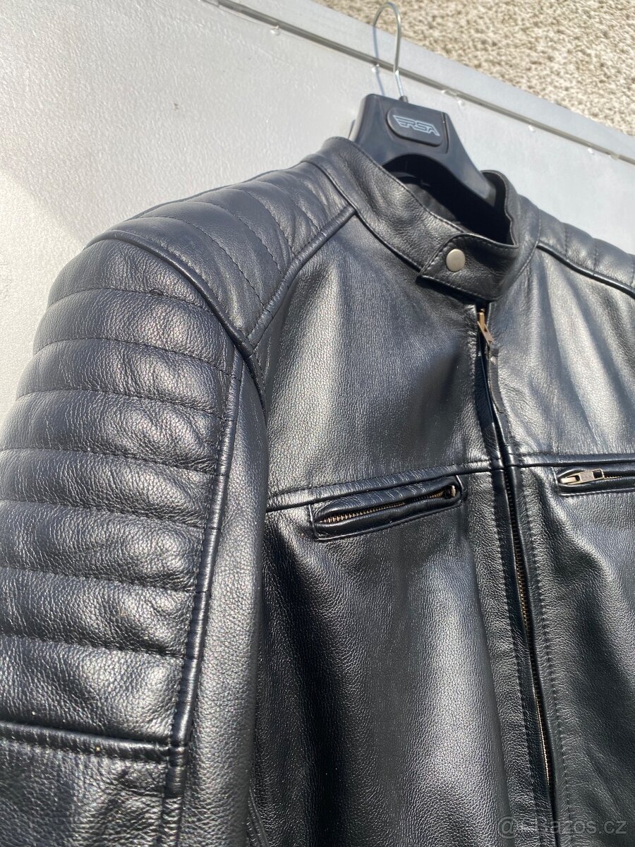 Pánská kožená bunda na motorku - 3