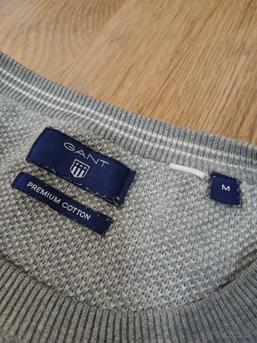Pánský lehký svetr Gant vel. M - L - 3