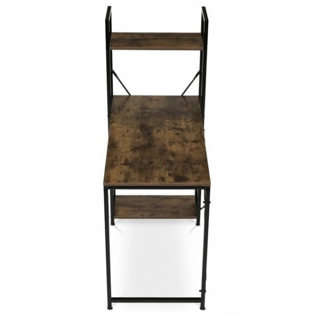 Počítačový stůl s regálem - 3