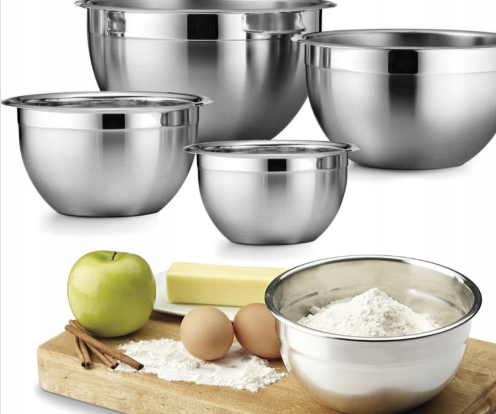 Designove nerez misky velky objem 4kusy - 3