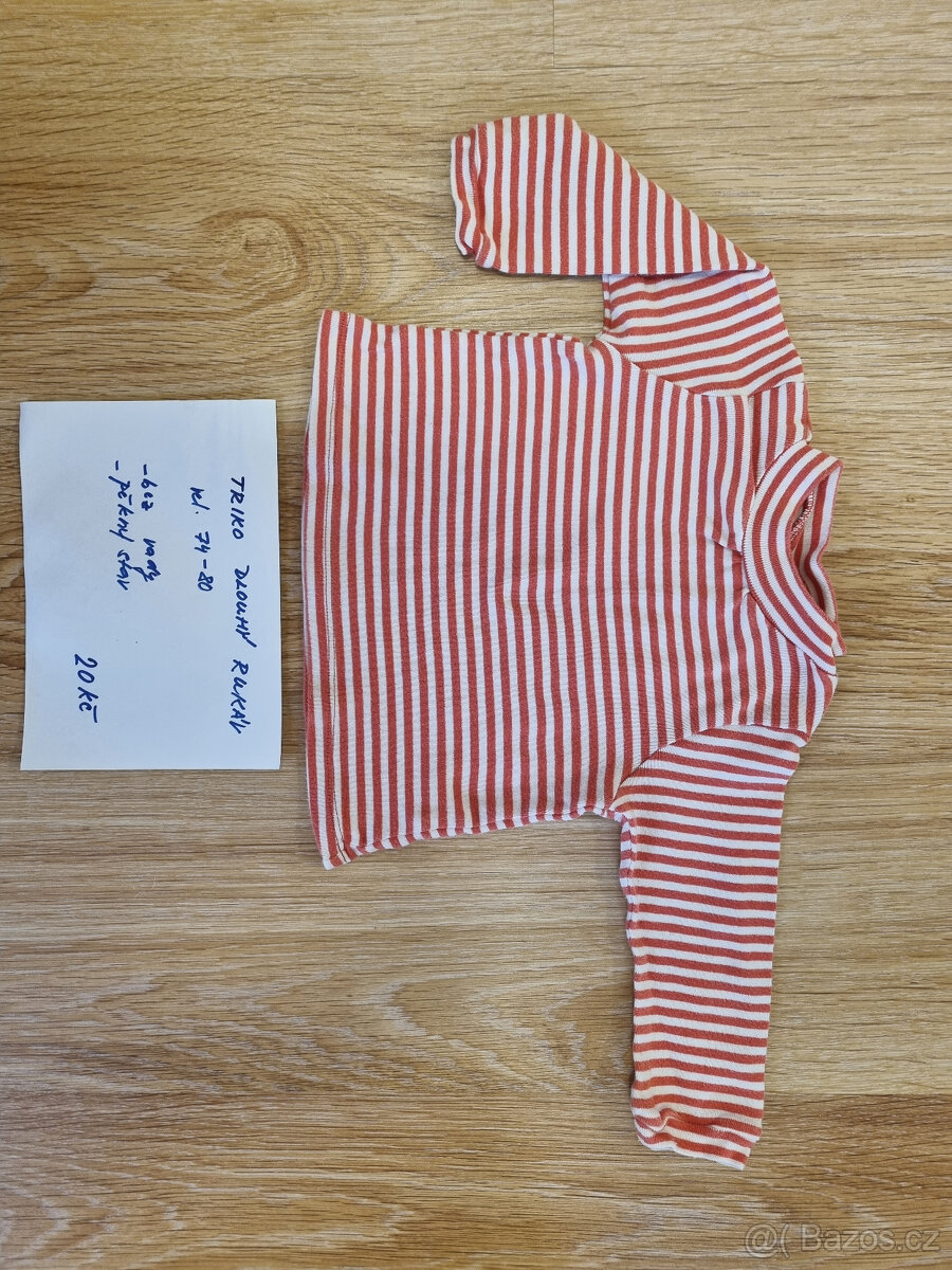 dětské oblečení body a trika 74/80 - 3