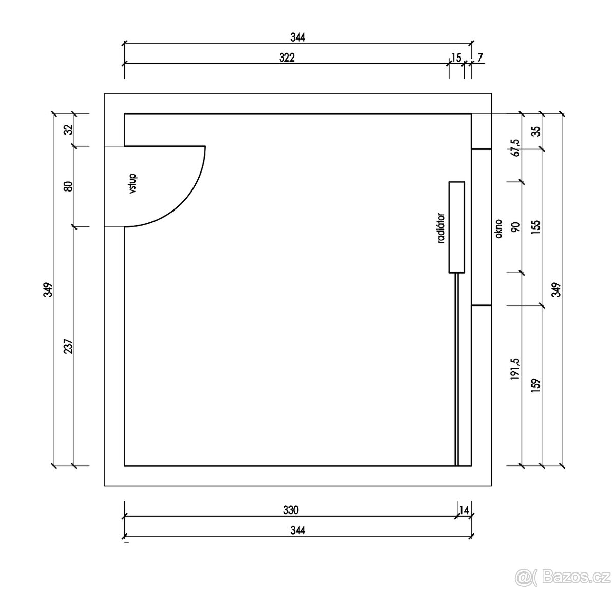 Neprůchozí pokoj v 3+1 - 3