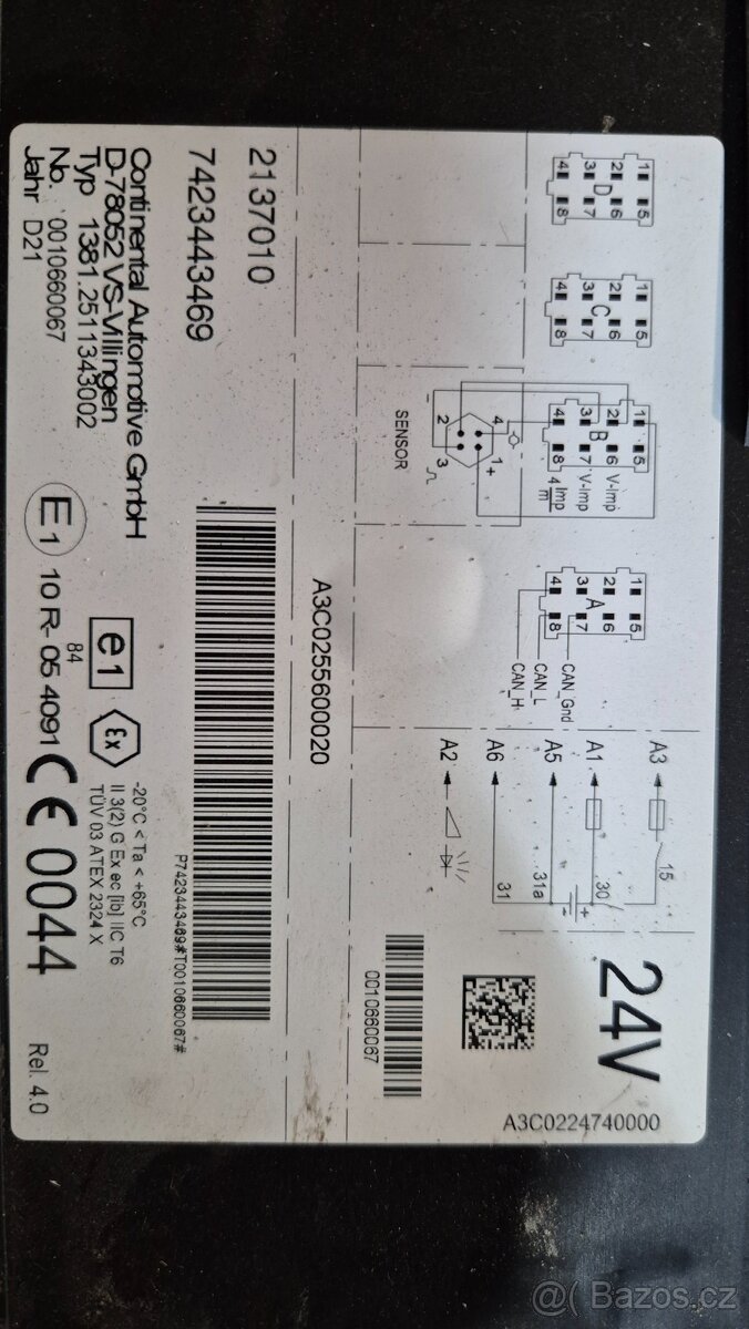 Digitální tachograf DAF XF, XG - 3