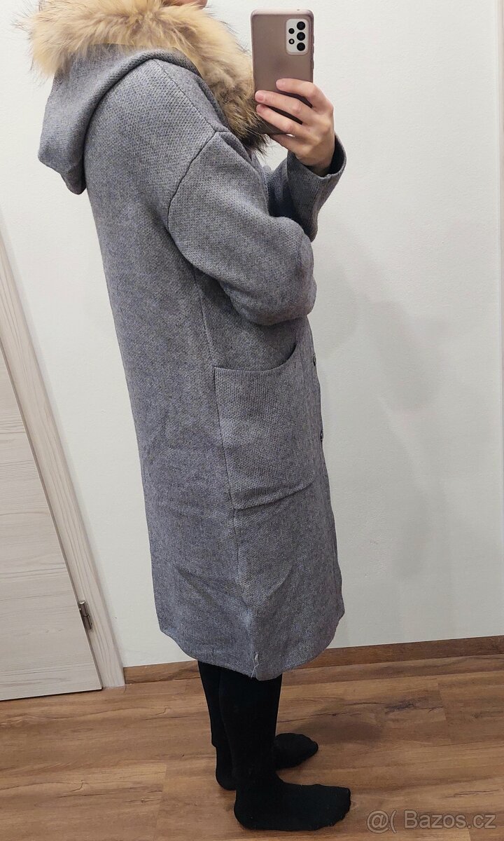 Vel. S/M vlněný kabátek Flex moda - 3