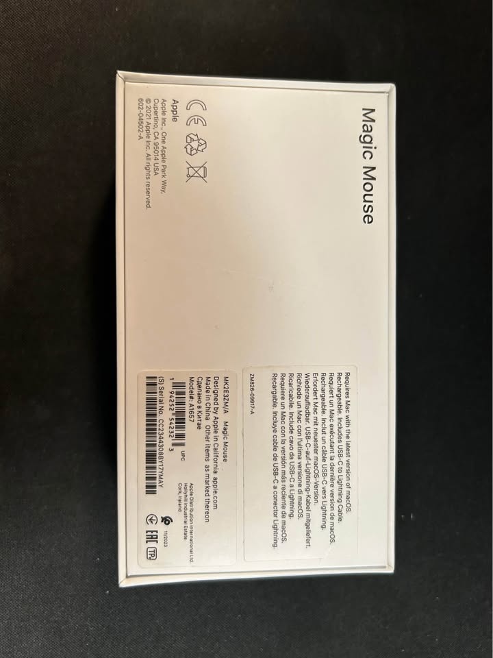 Apple Magic Mouse – Bílá, stav nové věci - 3