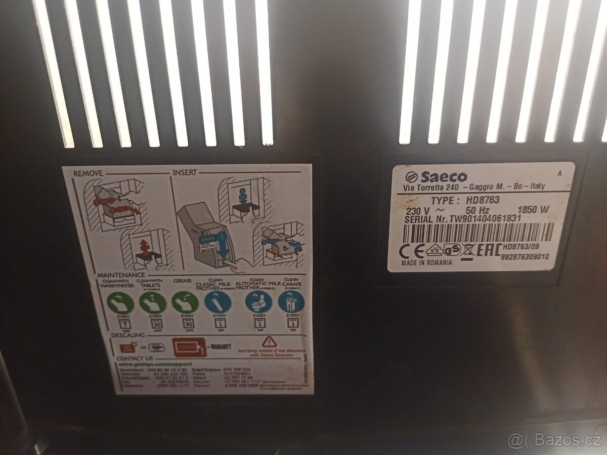 saeco hd8763 - 3