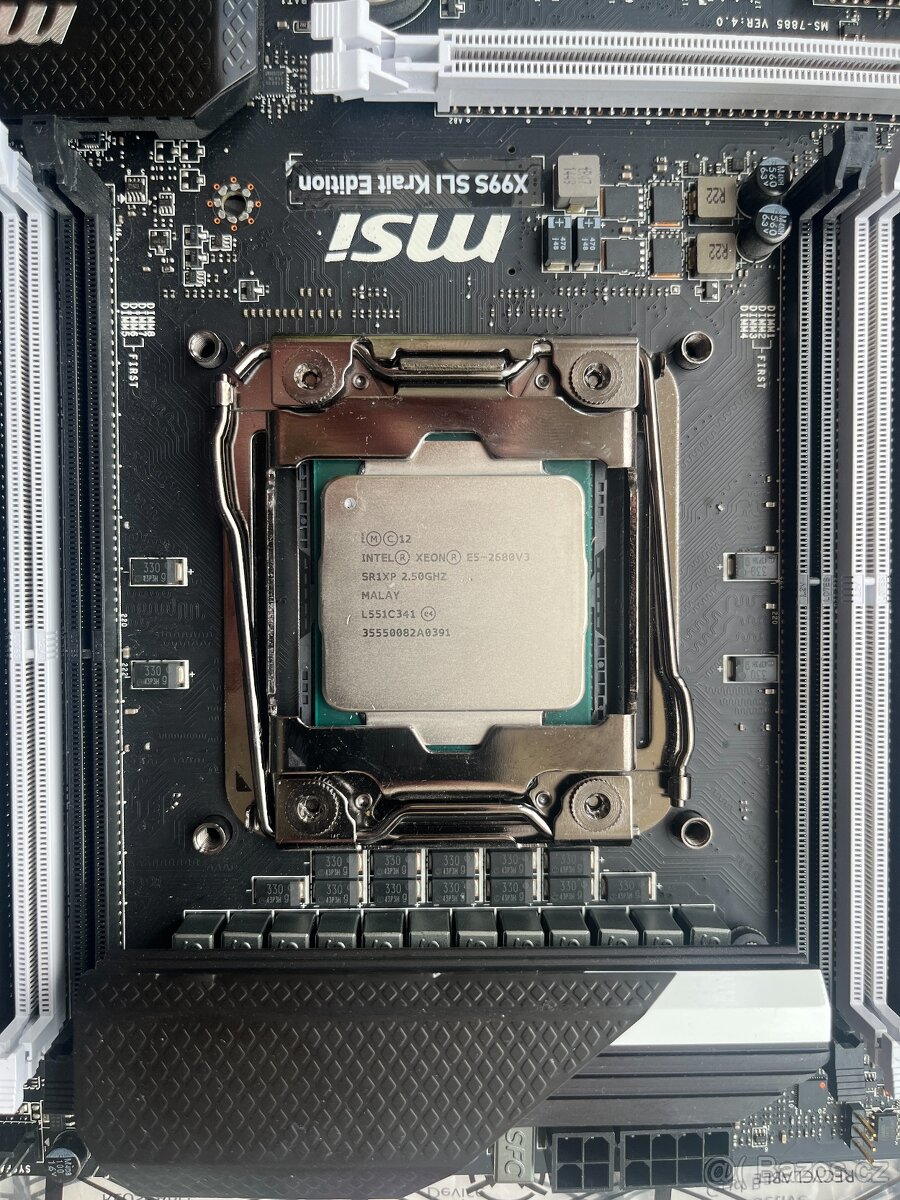 MSI X99S SLI Krait Edition + Intel Xeon E5-2680 v3 - 3