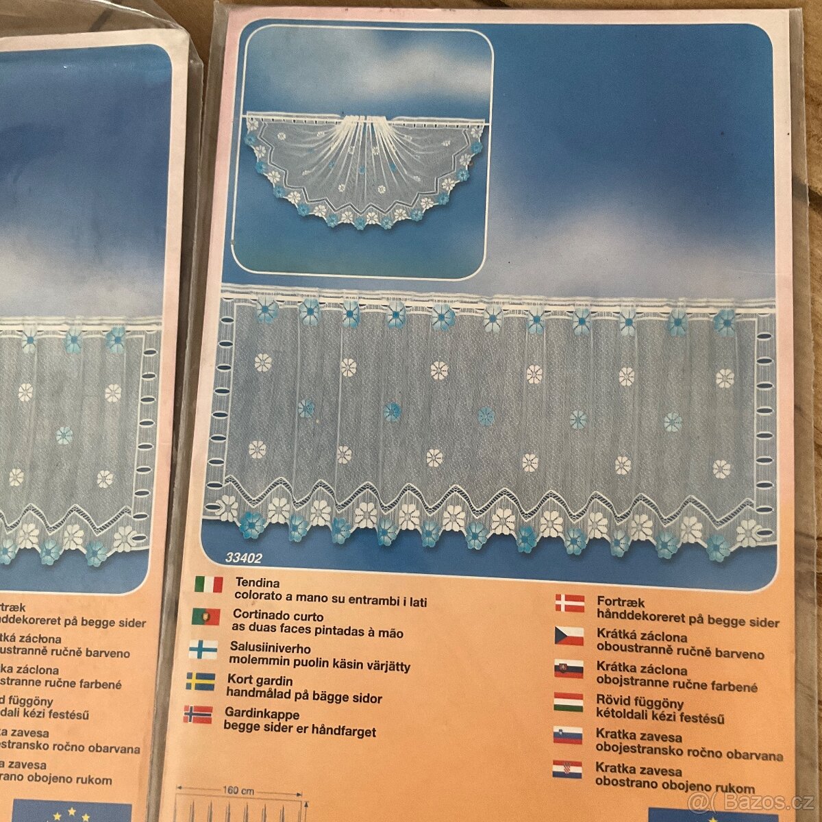 Nové- 7x malá záclonka z Lidlu- 160 x 50cm-cena za vše - 3