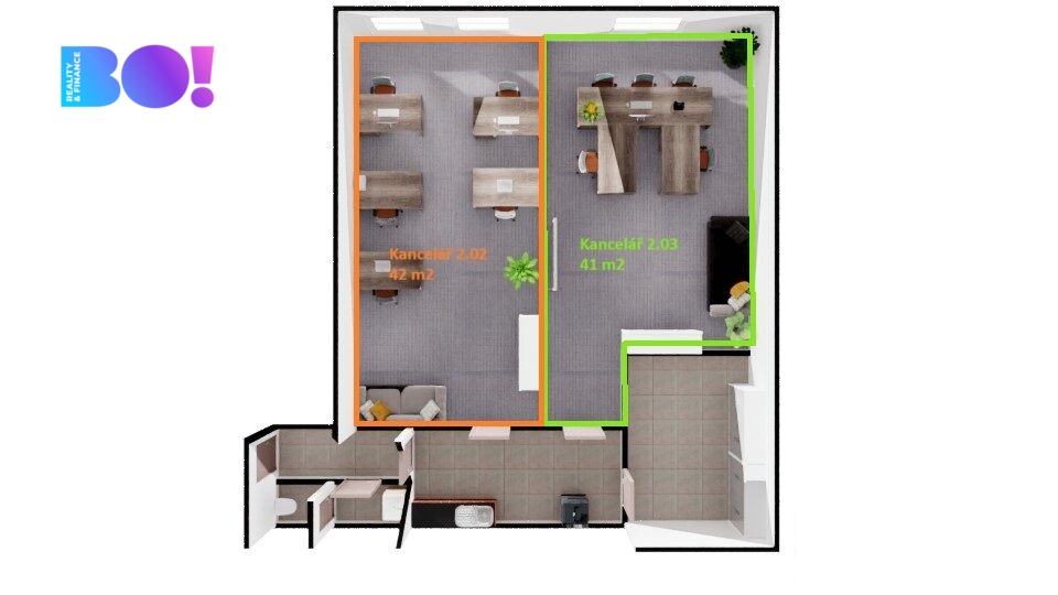 Pronájem komerčního prostoru, 42 m², ul. Beckovského, Havlíč - 3