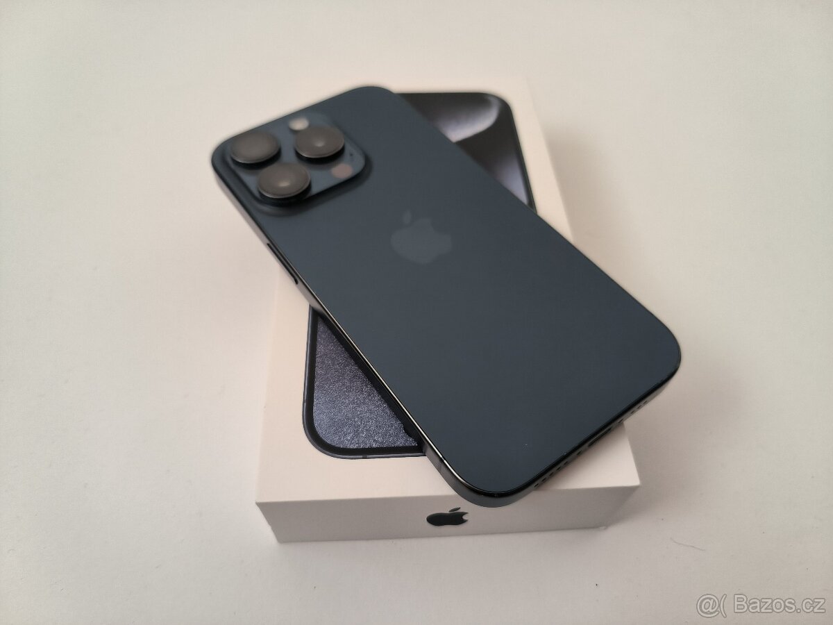 apple iphone 15 PRO 256gb Blue Titanium / Batéria 92% - 3