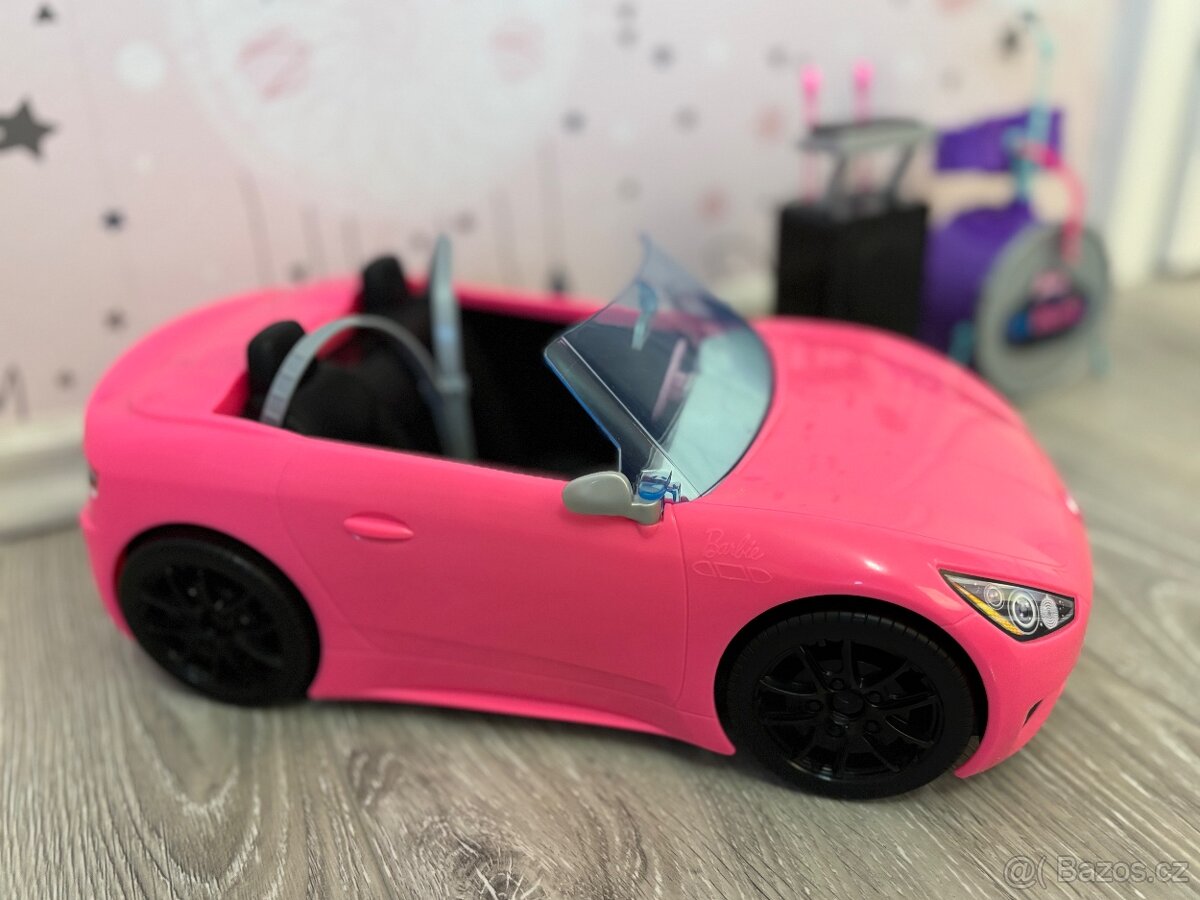 Barbie cabrio auto + bubny - 3