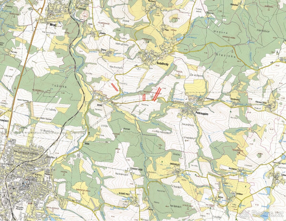 Zemědělská půda, prodej, Petroupim, Benešov - 3