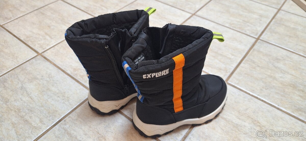 Dětská zimní obuv + zateplené kotníkové tenisky vše vel.27 - 3