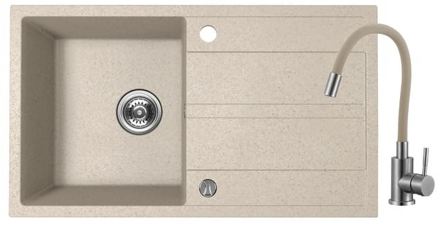 KUCHYŇSKÝ GRANITOVÝ DŘEZ LAVEO DOLI LANG + FLEXI BATERIE - 3