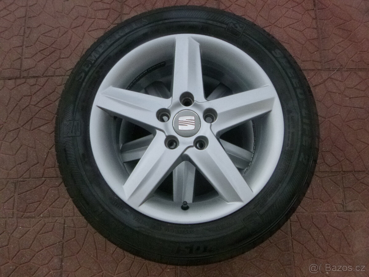 Letní alu sada disky kola originál Seat 5x112 6,5Jx16 ET50 - 3