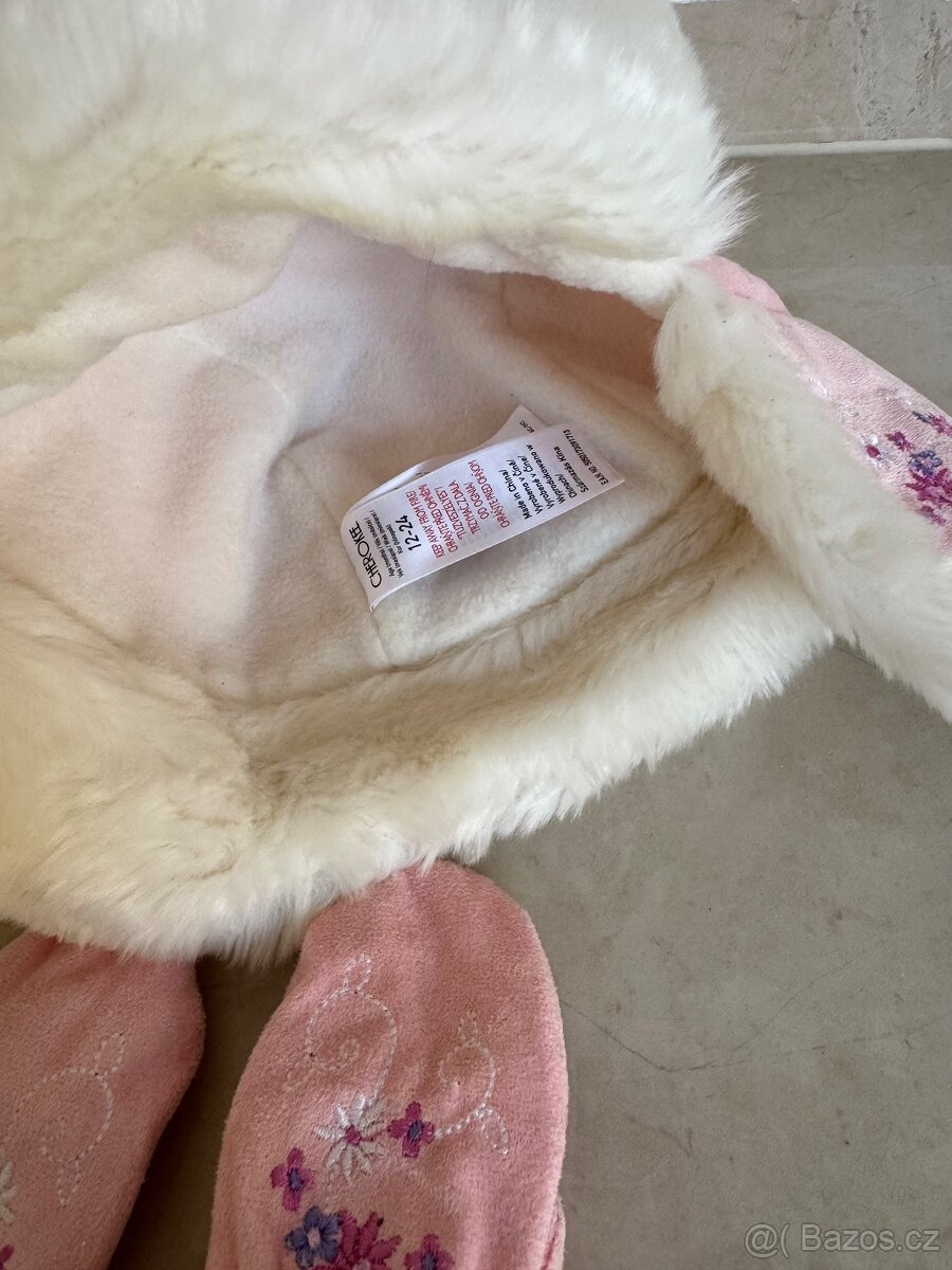 Dětská kožešinová čepice+rukavice Cherokee - 3