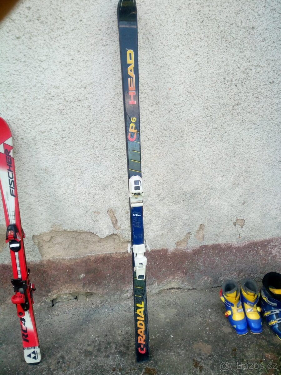 Lyže , lyžařské boty ,Lyžařské hole - 3