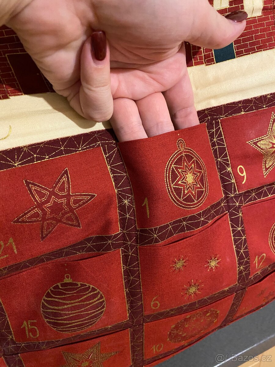 Adventní kalendář, červený - 3