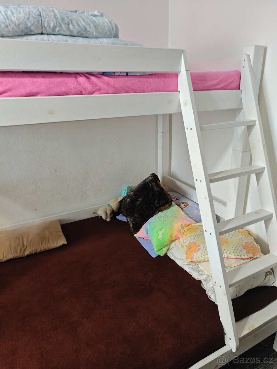 Patrová postel LEON v bílé barvě - 3